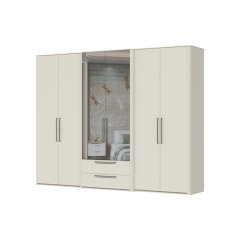 Skříň se zrcadlem AIR - P62-2OG/AI - Pepper bílá lak mat