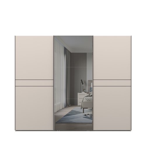 Skříň se zrcadlem OPERA - PK281-OG/OP - Cashmere lak mat