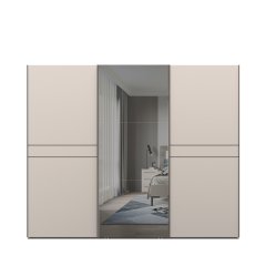 Skříň se zrcadlem OPERA - PK281-OG/OP - Cashmere lak mat