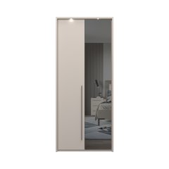 Sestava skříní s rámem, osvětlením a zrcadlem OPERA - P2B-1OG/OP - Cashmere lak mat