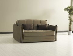 Pohovka se spacím lůžkem Drew - hnědá