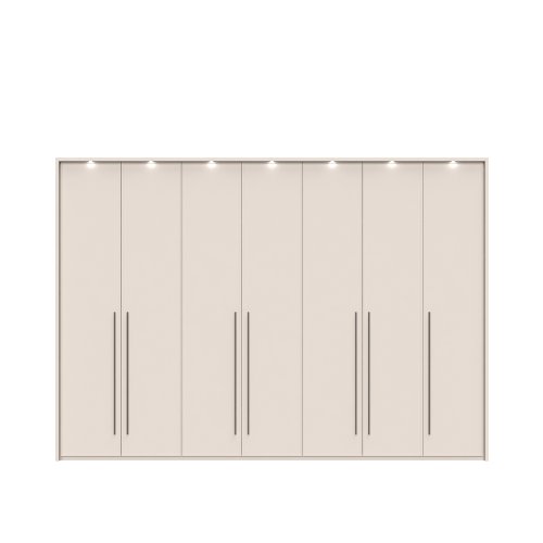 Sestava skříní s rámem a osvětlením OPERA - P7B/OP - Cashmere lak mat