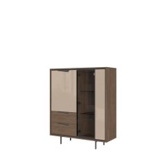 Vitrína V112-3K2F/LF - 112x133x40 cm