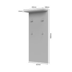 Předsíňový panel PIANO CLK46 - bílá lesk