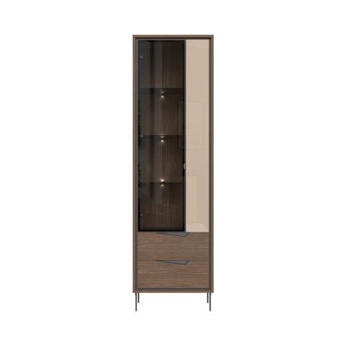 Vitrína V60-2K2F/LF - 59x202x40 cm