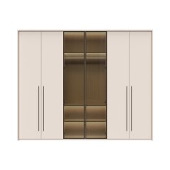 Sestava skříní s rámem prosklená OPERA - P6A-2AL/OP - Cashmere lak mat