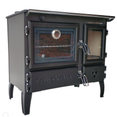 Sporák na tuhá paliva GURMET L - černý