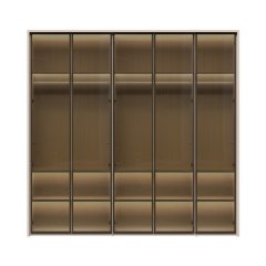 Sestava skříní s rámem prosklená OPERA - P5A-5AL/OP - Cashmere lak mat