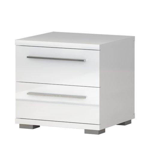 Noční stolek PIANO NS2/PN bílá lesk