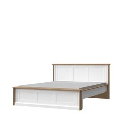 Postel TARA - KR160-TA bílá/ořech pacific Postel TARA - KR160-TA bílá/ořech pacific