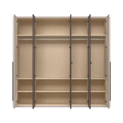 Skříň prosklená s osvětlením RONDO - P5R-3AL/RO - Cashmere lak mat
