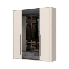 Skříň se zrcadly RONDO - P4-2OG/RO - Cashmere lak mat