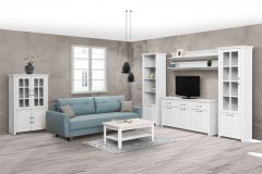 Obývací sestava Rustic - bílá 1