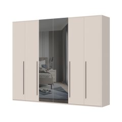 Sestava skříní se zrcadly OPERA - P6-2OG/OP - Cashmere lak mat
