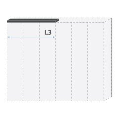 Lišta stropní PIANO LR3/PN  béžová lesk