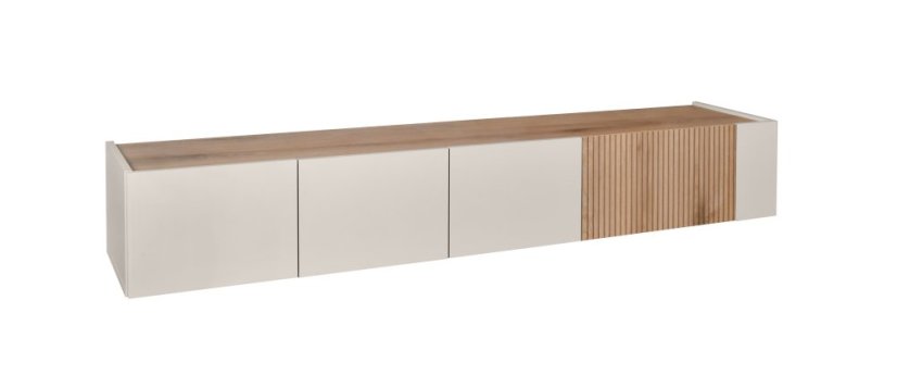 Závěsná TV komoda SMART - canella/kašmír