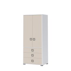 Skříň KIKI - G23 - bílá/písek