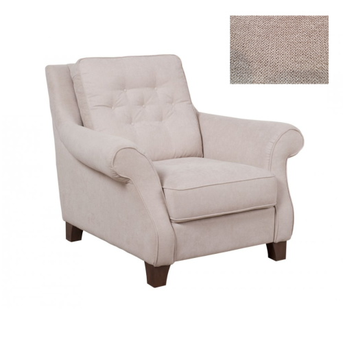 Křeslo Riccarda - tmavě béžová