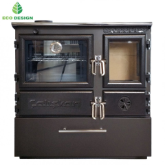 Sporák na tuhá paliva GURMET 3D-BOX L - černý