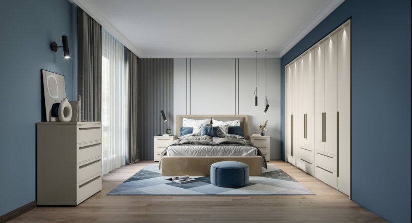 Sestava skříní OPERA - P62/OP - Cashmere lak mat