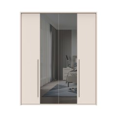 Sestava skříní s rámem a zrcadlem OPERA - P4A-2OG/OP - Cashmere lak mat