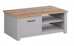 Konferenční stolek SIENNA - světle šedá/dub artisan