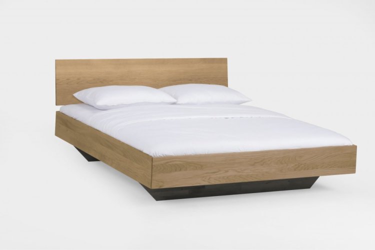 Dvoulůžková postel Cloud system 360.KT 160 cm - masivní divoký dub - med