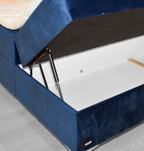 Manželská postel TITTO - modrá