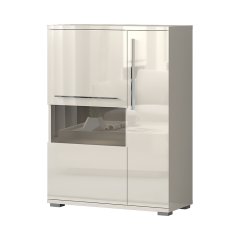 Vitrína PIANO V90-2KS/PN béžová lesk