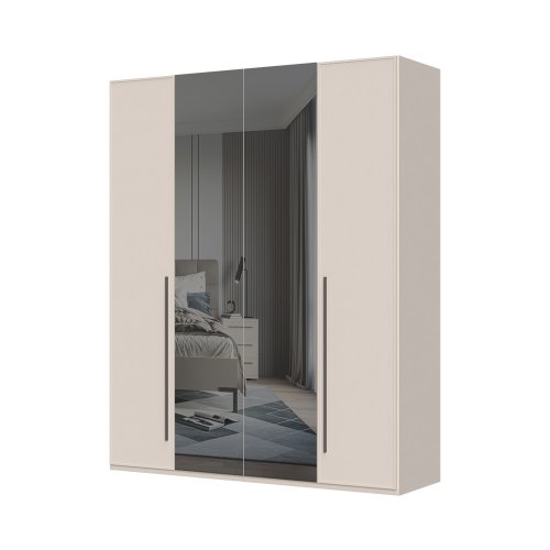 Sestava skříní se zrcadly OPERA - P4-2OG/OP - Cashmere lak mat