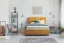 Čalouněná postel CESTO - žlutá - Rozměr: 160 × 200 cm