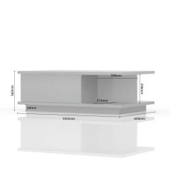 Konferenční stolek PIANO KLS-1F béžová lesk