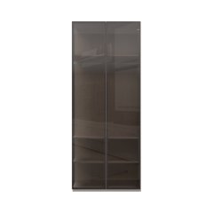 Přídavná skříň prosklená OPERA - DP2-2AL/OP - Cashmere lak mat