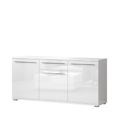 Komoda  PIANO K180-3K1F/PN bílá lesk