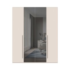 Sestava skříní se zrcadly OPERA - P4-2OG/OP - Cashmere lak mat