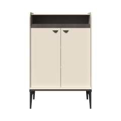 Vitrína SOFFY - V80-2K/SF - Pepper bílá lak mat