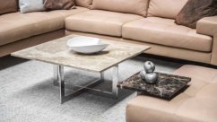 Vystavený konferenční stolek CT 14 – mramor, 70 × 70 cm
