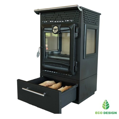 CALISKAN Krbová kamna VLTAVA 3D BOX - černá