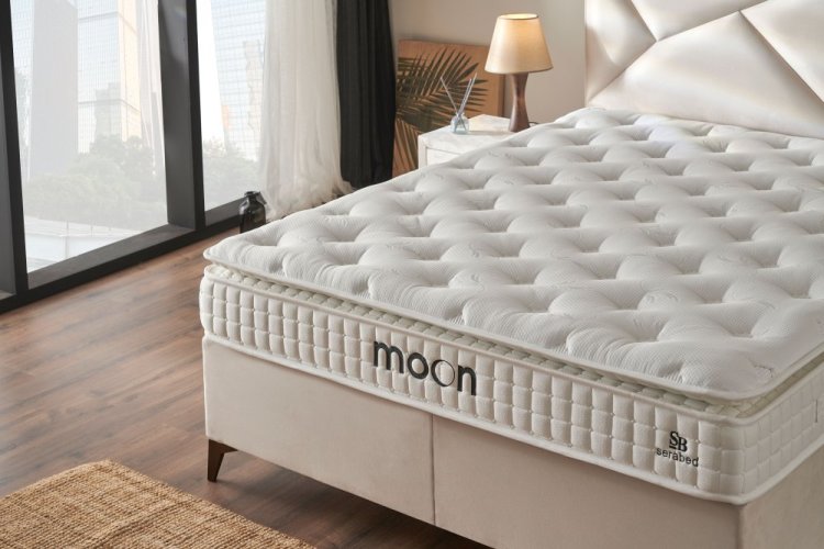 Čalouněná postel MOON - antracit