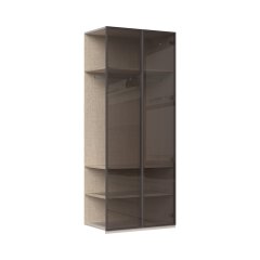 Přídavná skříň prosklená OPERA - DP2-2AL/OP - Cashmere lak mat