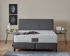 Čalouněná postel OSLO - tmavě šedá