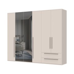 Sestava skříní  se zrcadly OPERA - P62-2OG/OP - Cashmere lak mat