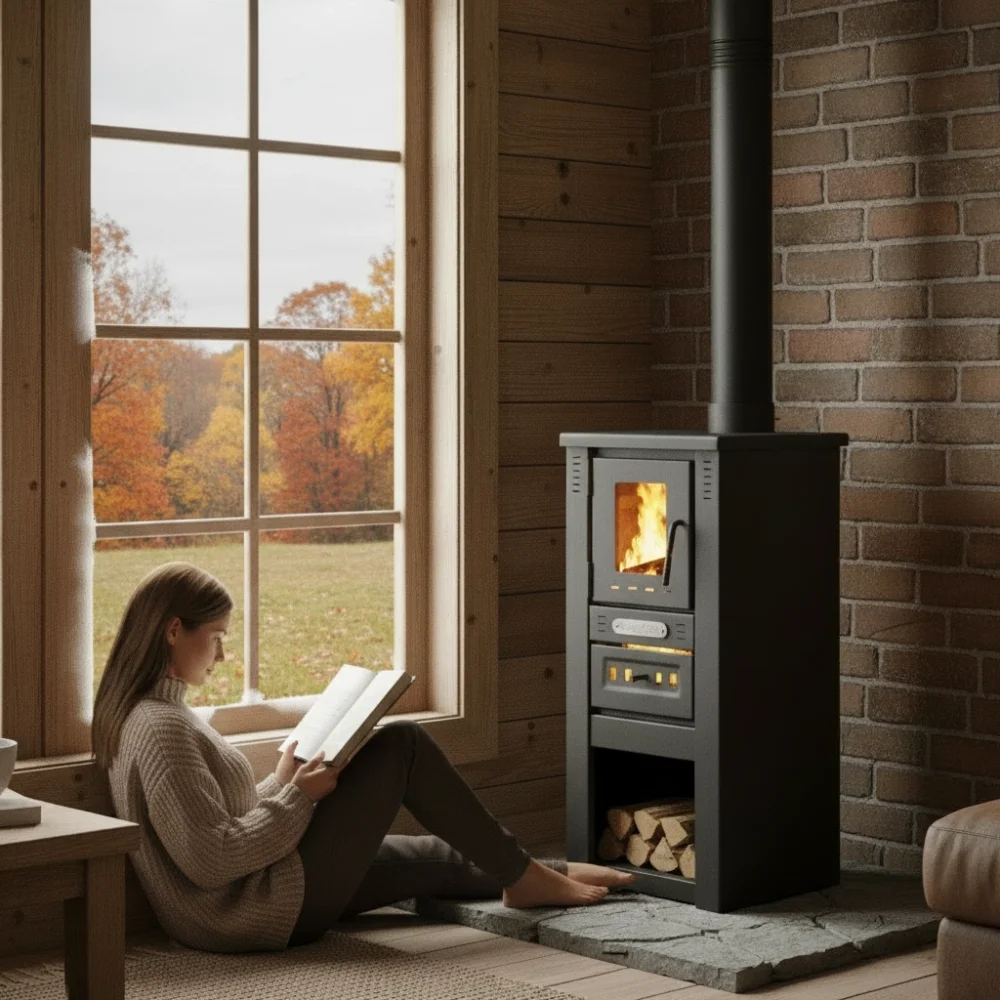 PRO-TERMO Krbová kamna LAVA BASIC GLASS - černá