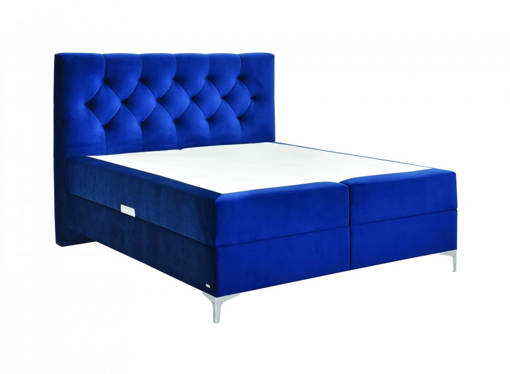 Boxspring  postel TITTO 180 - modrá