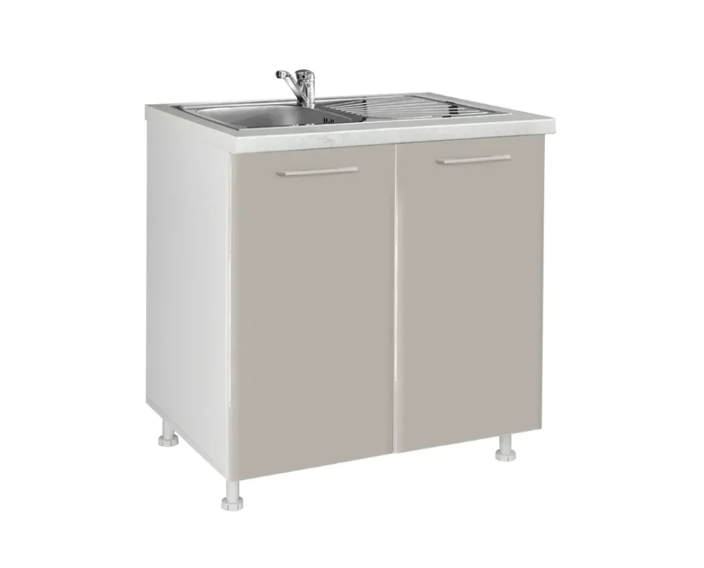 Levně Spodní skříňka IN MDF D 80 S - cashmere lesk