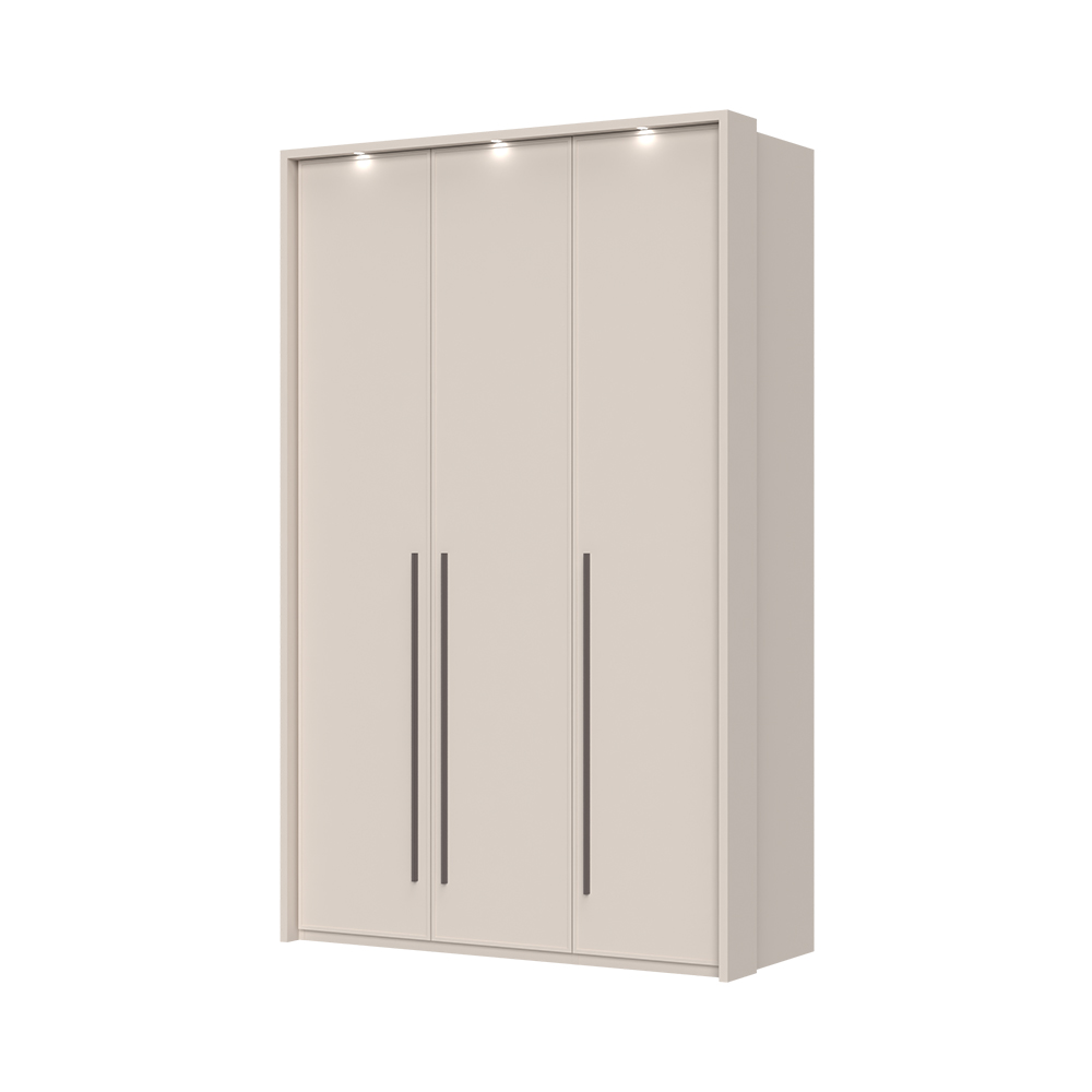 Sestava skříní s rámem a osvětlením OPERA - P3B/OP - Cashmere lak mat