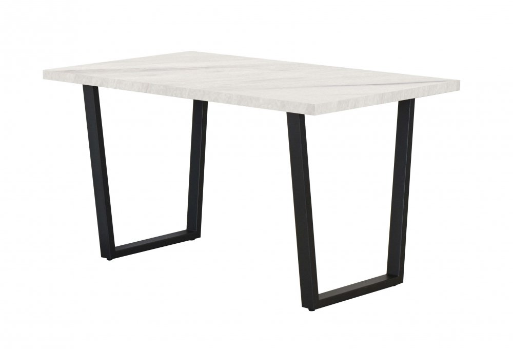 Jídelní stůl PABLO TR - mramor bílý 140 × 80