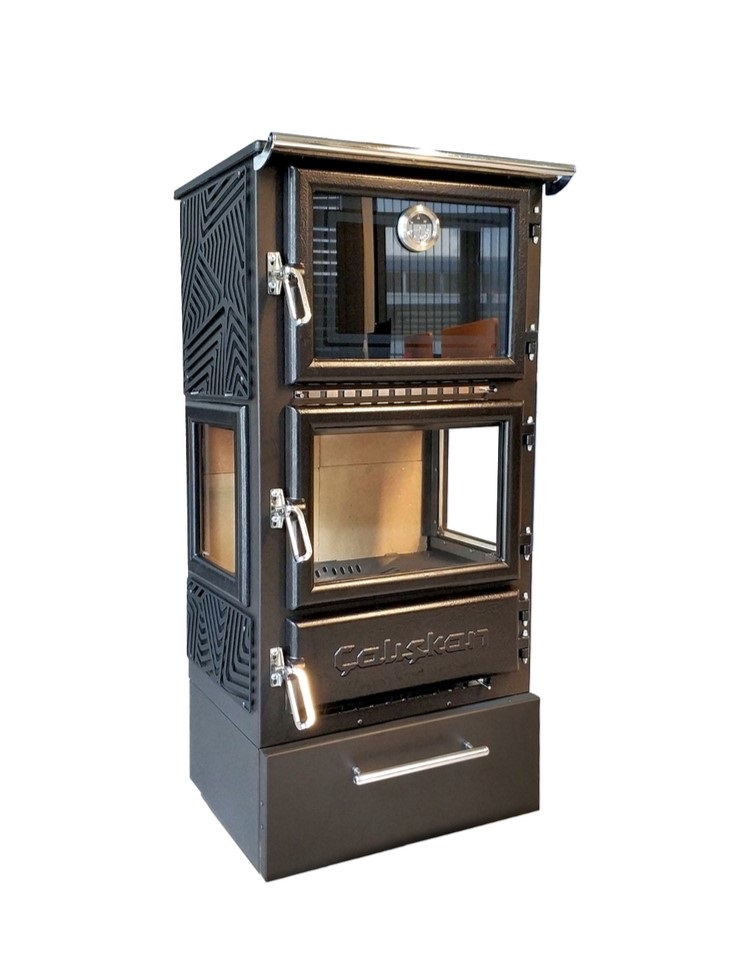 Krbová kamna  s troubou SANA 3D-BOX