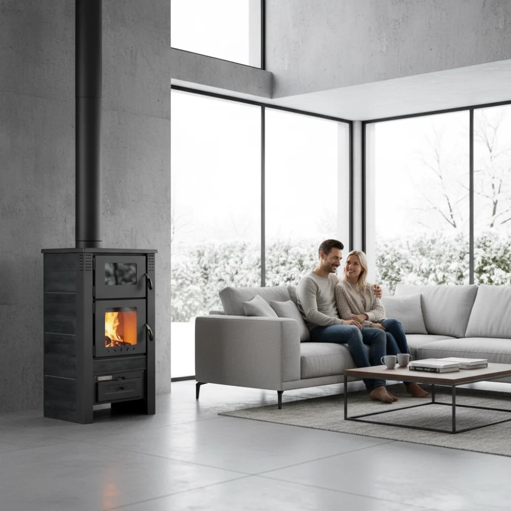 PRO-TERMO Krbová kamna TAURUS CERAMIC - černá