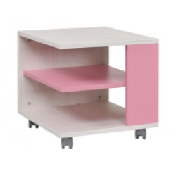 Dětský konferenční stolek Numero - dub bílý/růžová